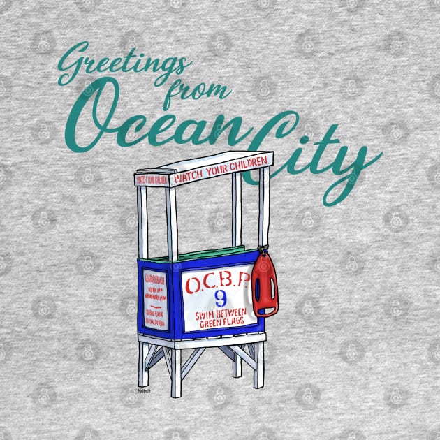 Greetings from Ocean City by mcillustrator